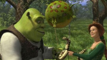 Las orejas de ogro de Shrek en la película animada Shrek