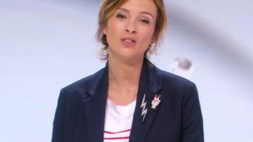 La broche éclair de Isabelle Ithurburu dans #LeTube du 12/05/2018