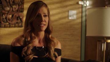 The combination of black Chiara Boni La Petite Robe Charlotte Richards (Tricia Helfer) in Lucifer S03E16