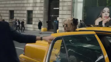 Oliver Peoples transparent sunglasses worn by Rose (Helena Bonham Carter) as seen on the set of Ocean's 8