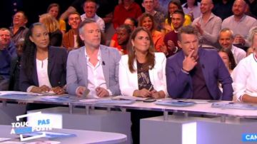 The t-shirt black embroidered zebra Valérie Bénaim in #TPMP't Touch my post of the 15/05/2018