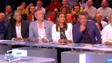 La camiseta negra bordada en cebra de Valérie Bénaim en #TPMP Touche pas à mon poste del 15/05/2018