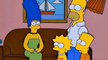 El traje de Marge Simpson en la caricatura Los Simpson