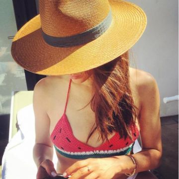 El top bikini de sandía de ganchillo de South Beach usado por Meghan Markle en Instagram en mayo de 2016