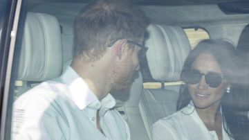 Glasses Ray Ban of Meghan Markle for the preparation of the royal wedding at Windsor Castle