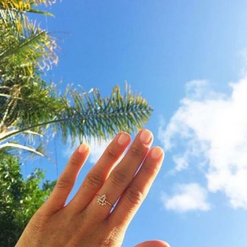 El anillo de Meghan Markle en una foto de Instagram del 22/05/2016