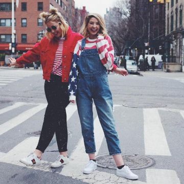 Sudadera de bandera americana de Zoella (Zoe Sugg)