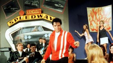 Veste portée par Steve Grayson (Elvis Presley) comme on le voit dans le Speedway