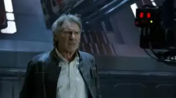 Leather Jacket worn by Han Solo (Harrison Ford) as seen in Star wars VII: The Force Awakens