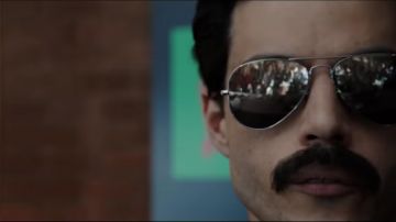 Sunglasses aviator Freddie Mercury (Rami Malek) in Bohemian Rhapsody