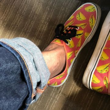 Tacos Vans Sneakers worn by Jimmy Fallon on Instagram