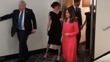 Shoes black lace up Aquazzura Milano Meghan Markle worn for the receipt of the Commonwealth Youth in central London