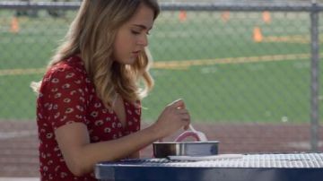 Wrap Front Mini Dress in Seattle Floral worn by Chloe (Annie Winters) seen in 13 reasons why S02E09