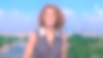 El top en malla y sarga de seda de Marie-Sophie Lacarrau en Le 13H de France 2 del 17/05/2018