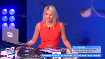 Le crop top orange de Kelly Vedovelli dans #TPMP Touche pas à mon poste du 22/05/2018