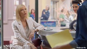 The Camisole yoke lace Céline Frémont (Rebecca Hampton) in #PBLV Plus belle la vie S14E3538