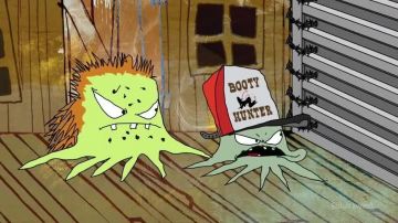 "Chasseur de proies" chapeau porté par les Premiers Cuyler comme on le voit dans Squidbillies S11E10