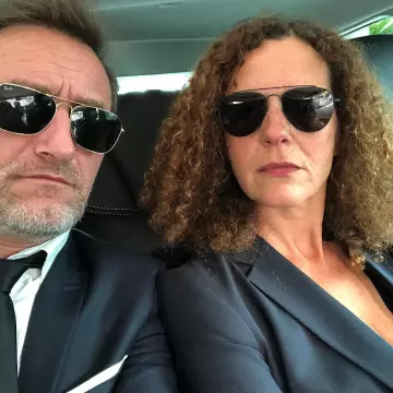 Sunglasses Ray-Ban aviator worn by Jean-Paul Rouve on Instagram