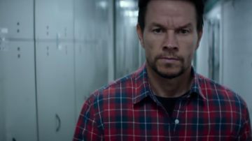Plaid poplin shirt worn by James Silva (Mark Wahlberg) as seen in Mile 22