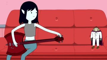 Marceline's red axe guitar as seen in Ad­ven­ture Time