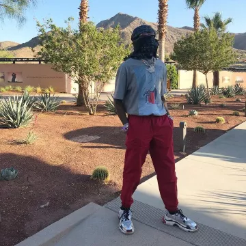 Balenciaga Trainers Triple S worn by Quavo on his Instagram post