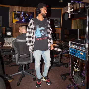 Puma thunder Spectra sneakers worn by Big Sean in his instagram post