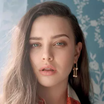 Tiffany & Co Link Earrings worn by Katherine Langford for L'Officiel photoshoot on Instagram
