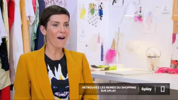 Le t-shirt chat de Cristina Cordula dans #LRDS Les reines du shopping du 01/06/2018