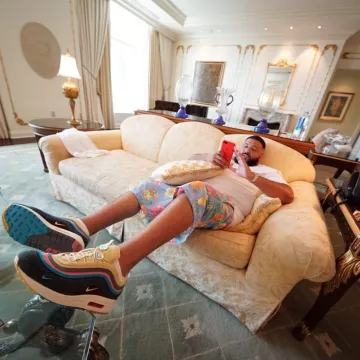 Sneakers Nike Air Max 1/97 VF SW "Sean Wotherspoon" from DJ Khaled on his account Instagram