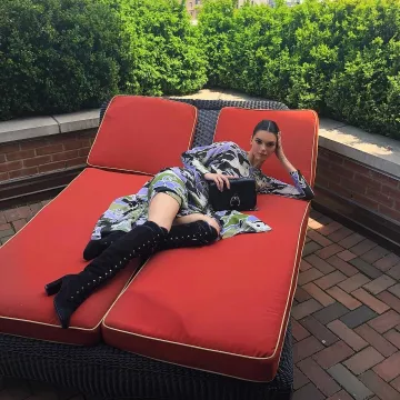 The sac Longchamp Kendall Jenner on his account Instagram