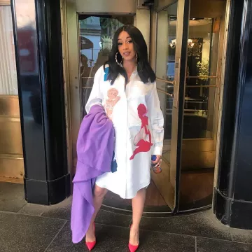 The shoes Christian Louboutin Cardi B on his account Instagram