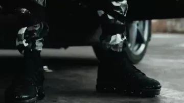A pair of Nike Air VaporMax More scarlxrd in her video clip "BRAINDEAD"