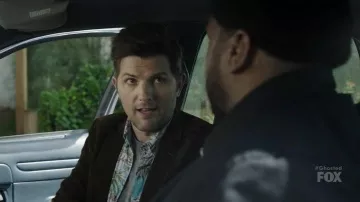 Faherty SS Hawaiian shirt Pao Pao Bay Print worn by Max Jennifer (Adam Scott) as seen in Ghosted S01E01