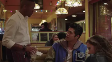 Liberty High School Varsity Letterman Jacket worn by Zach Dempsey (Ross Butler) as seen in 13 Reasons Why S02E07