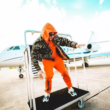 The tracksuit pants orange Pardon My French DJ Snake on Instagram