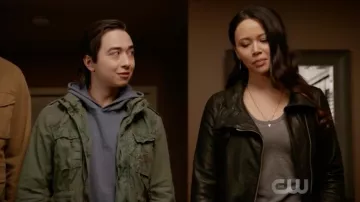 AllSaints 'Balles' Perfecto en Cuir portés par Suki (Melissa O'Neil) comme on le voit dans iZombie S04E13