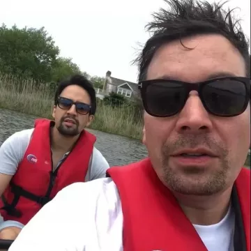 Tom Ford sunglasses worn by Jimmy Fallon on his Instagram account