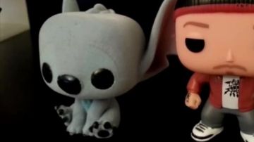 La figura de Funko Pop Stitch excluida en el video de YouTube Point Culture: Fan Theories in the Cinema (Parte 2) por LinksTheSun