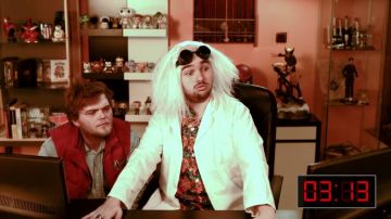 Le déguisement de Marty McFly dans la vidéo YouTube Les Nouvelles Aventures d'Aladin - 50/50 (critique) de LinksTheSun