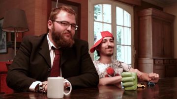 La casquette Pokemon dans la vidéo YouTube Les Nouvelles Aventures d'Aladin - 50/50 (critique) de LinksTheSun