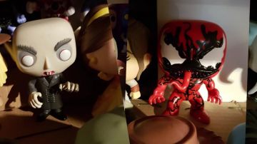 La figura funko pop Nosferatu en el video de YouTube Le Point - marzo de 2018 de LinksTheSun