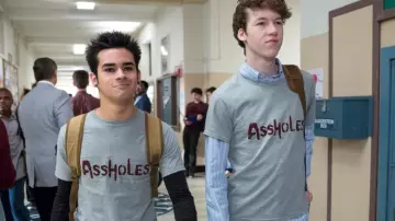 The Assholes T-shirt worn by Tyler Down (Devin Druid) as seen in 13 Reasons Why S02E04