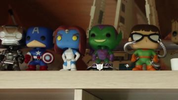 The figurine Funko Pop Captain America of LinksTheSun in his video "The Avengers of the Show !"