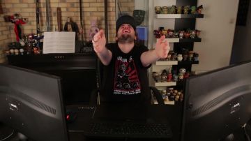 Le t-shirt Stars Wars de LinksTheSun dans sa vidéo YouTube Jul - Wesh alors (critique)