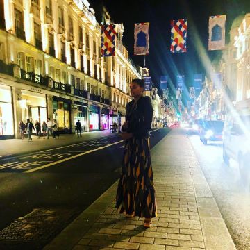 The long Dress multicolor Jess Worst on Instagram