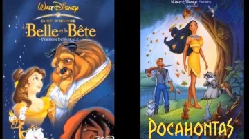 El dvd de lo bello y el bete en el video de youtube Point Culture sobre los Disneys de LinksTheSun