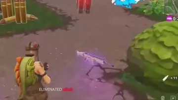 The replica of the rifle Scar in Fortnite (player: Tyler Blevins aka Ninja)