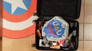 Le sac a dos  The Legend of Zelda dans la vidéo youtube LinksTheSun aux Geek Faëries 2017