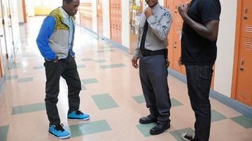 Sneakers Air Jordan 3 Retro blue of Malcolm in Dope