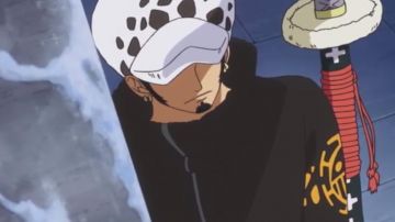 The white hat with black spots of Trafalgar Law in One Piece